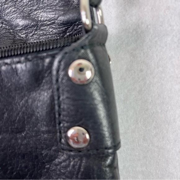 VERA PELLE MADE IN ITALY GENUINE LEATHER BAG CROSSBODY BAG 7”X 8” - Picture 6 of 8